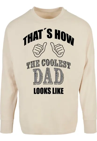 Лонгслив Merchcode COOLEST DAD, песочный