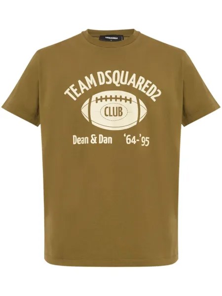 Dsquared2 футболка с логотипом DSQUARED2, зеленый