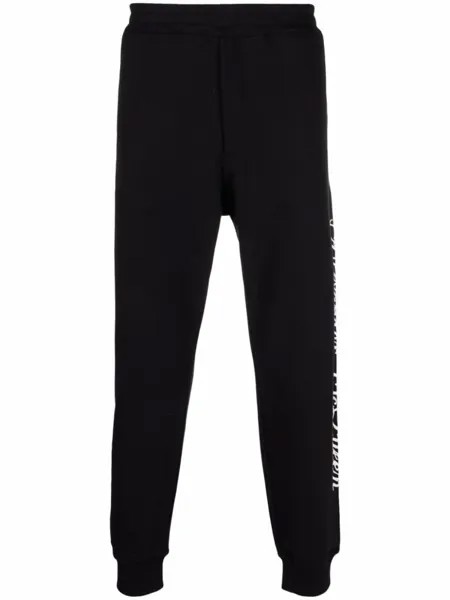 Alexander McQueen узкие спортивные брюки, черный