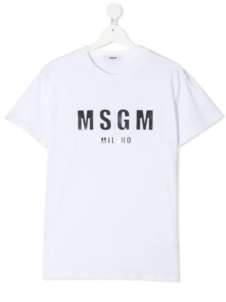 MSGM Kids футболка с графичным принтом