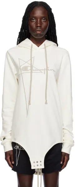 Белое худи Rick Owens Champion Edition
