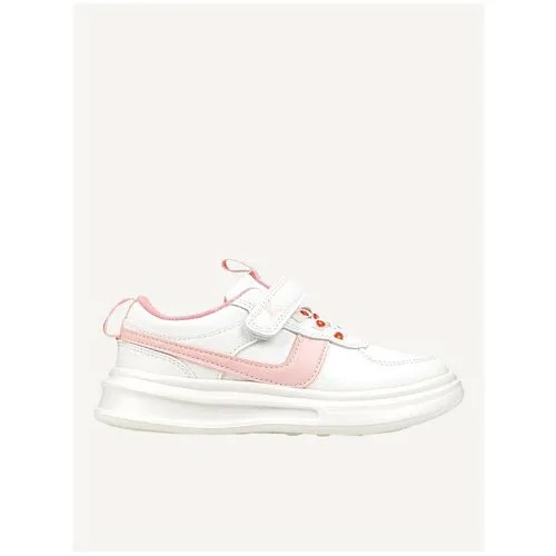 Кроссовки для девочек, цвет белый, розовый, размер 30, бренд KeNKÄ, артикул IYK_22-424_white-pink