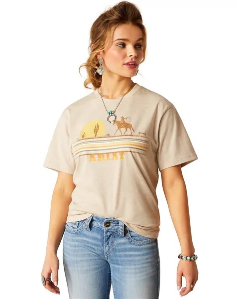 Футболка Ariat Cowgirl Desert, цвет Oatmeal Heather