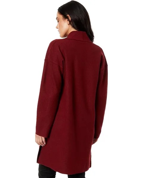 Пальто Eileen Fisher Petite High Collar Coat, цвет Red Cedar