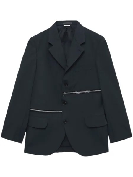 Comme des Garçons Homme Deux пиджак с молниями, серый