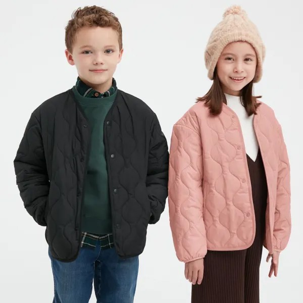 UNIQLO KIDS Теплая утепленная моющаяся стеганая куртка