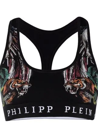 Philipp Plein бюстгальтер с анималистичным принтом