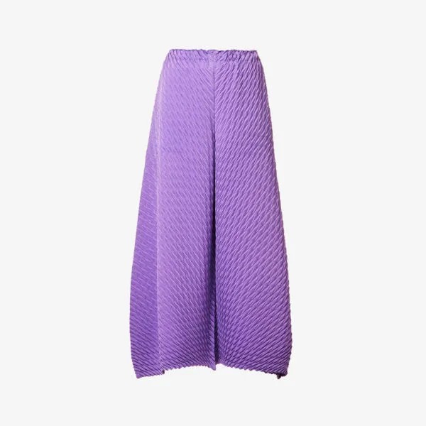 Широкие тканые брюки Gleam со средней посадкой Issey Miyake, фиолетовый