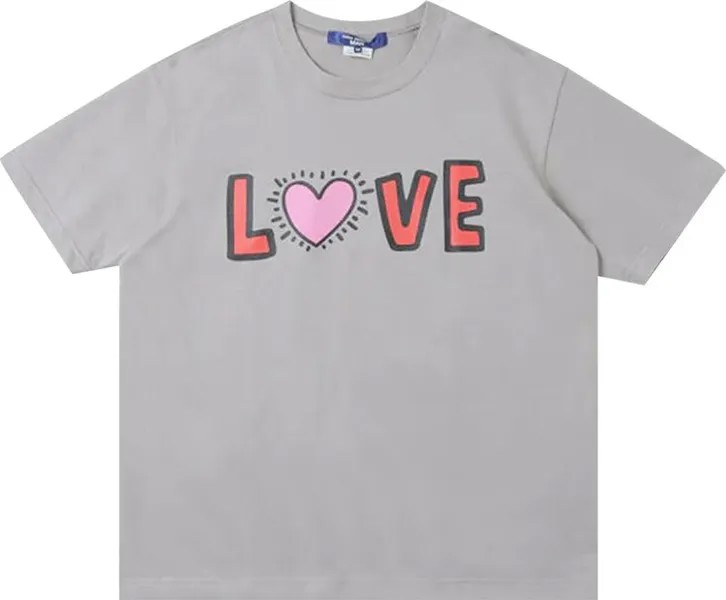 Футболка Junya Watanabe Keith Haring Love T-Shirt Grey, серый