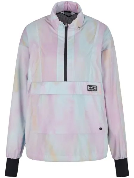 Ea7 Emporio Armani куртка с высоким воротником, розовый