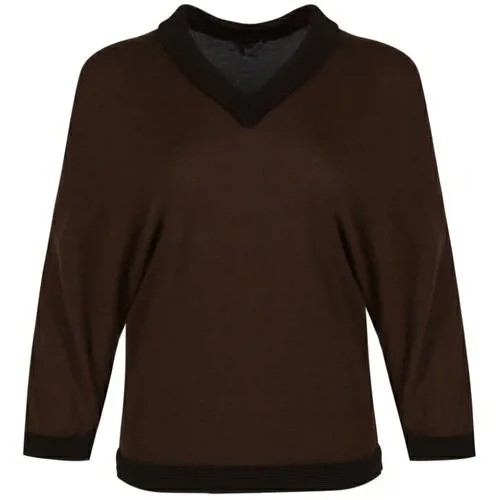 Джемпер Ungaro, шерсть, размер 40, коричневый