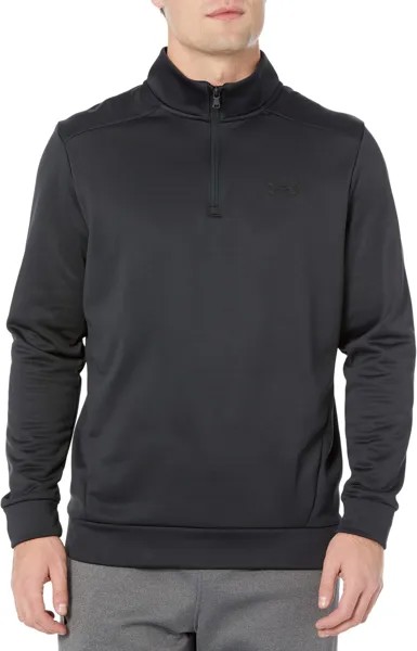 Толстовка Armour Fleece 1/4 Zip Under Armour, цвет Black/Black