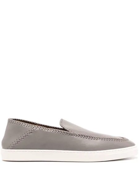 Giorgio Armani slip-on leather espadrilles