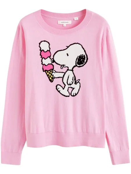 Джемпер Snoopy Ice Cream вязки интарсия Chinti & Parker, розовый