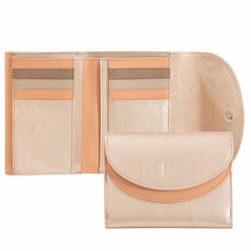 Кошелек DuDuBags, фактура гладкая, золотой