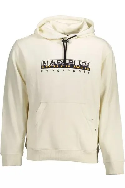 Napapijri Элегантная хлопковая мужская толстовка с капюшоном, белый