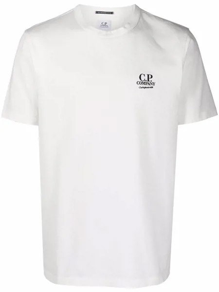 C.P. Company футболка с вышитым логотипом
