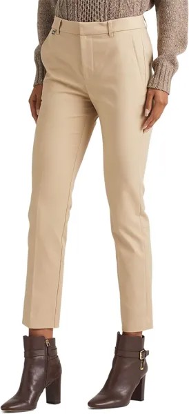 Брюки LAUREN Ralph Lauren Petite Stretch-Cotton Blend Pants, цвет Birch Tan