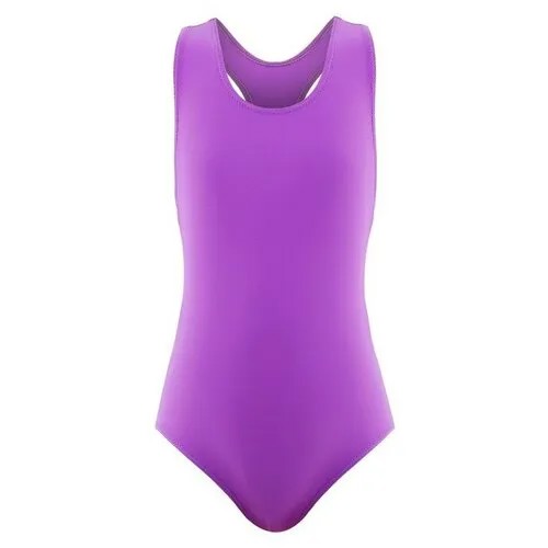 Купальник слитный ONLITOP для плавания, размер 36, фиолетовый