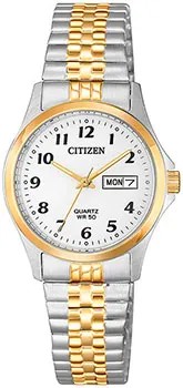 Японские наручные  женские часы Citizen EQ2004-95A. Коллекция Elegance