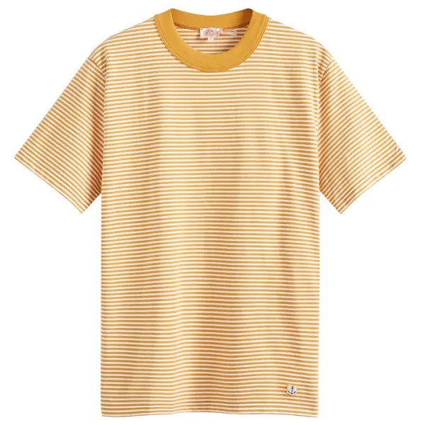 Футболка Armor-lux Fine Stripe, темно-желтый/белый