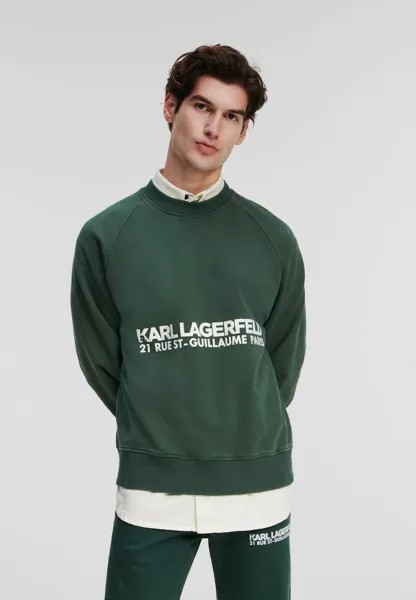 Толстовка RUE ST-GUILLAUME WASHED KARL LAGERFELD, стираный винтажный зеленый