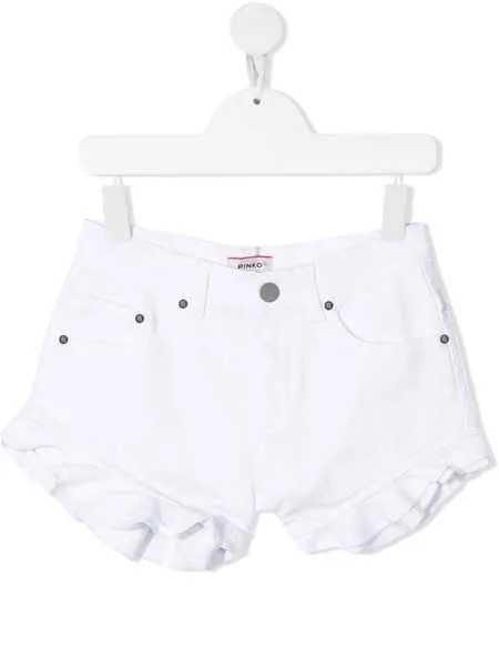 Pinko Kids джинсовые шорты с оборками