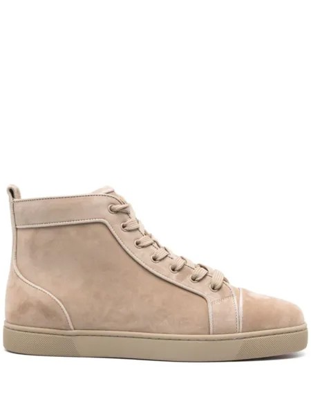 Christian Louboutin высокие кеды Louis, нейтральный цвет