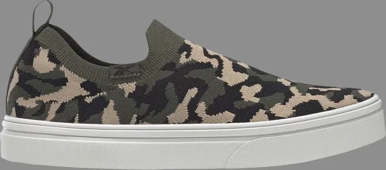 Кроссовки wmns onlux slip-on 'camo' Reebok, зеленый