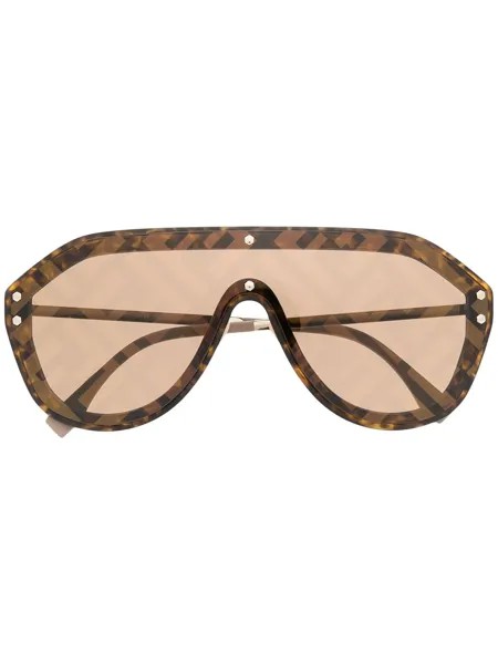 Fendi Eyewear солнцезащитные очки Fabulous с логотипом FF