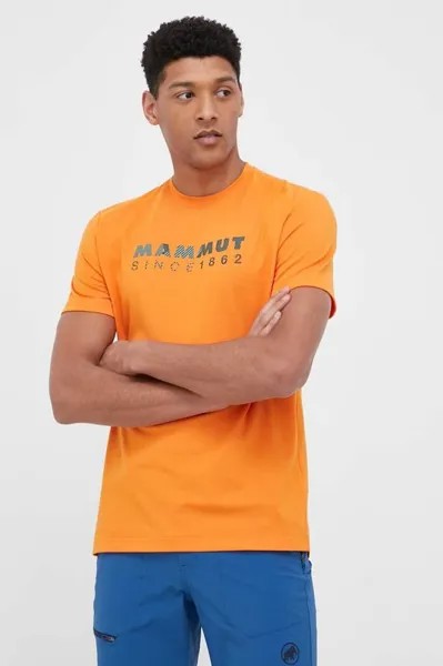 Спортивная футболка с логотипом Trovat Mammut, оранжевый