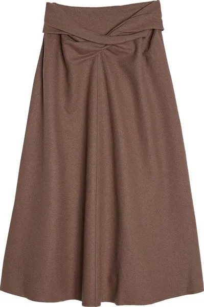 Юбка Lemaire Draped Skirt Truffle Brown, коричневый