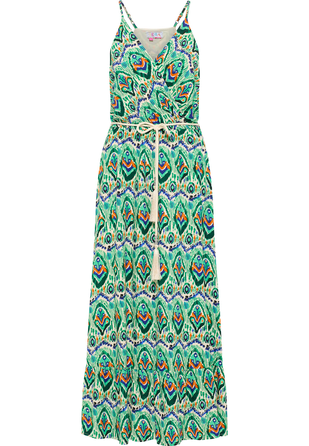 Платье IZIA Maxi Mit Allover Print, цвет Grün Mehrfarbig
