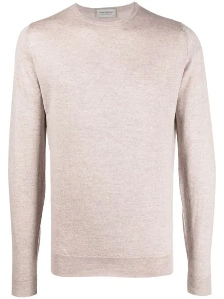 John Smedley джемпер с круглым вырезом, нейтральный цвет