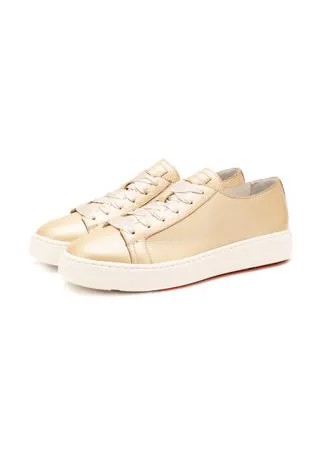 Кожаные кеды Santoni