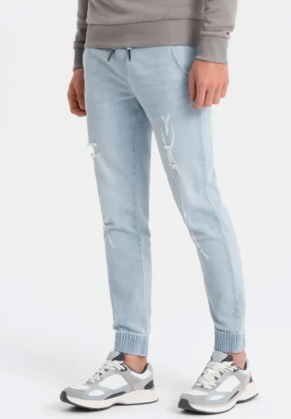 Джинсы приталенного кроя JOGGER Ombre, цвет light blue