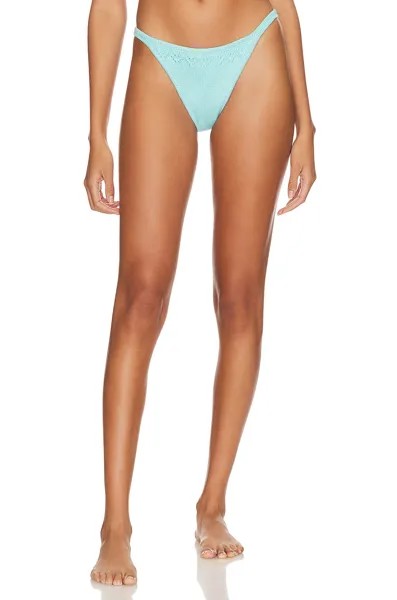 Плавки Frankies Bikinis X Guizio Tide Knit, цвет Aqua Embroidery