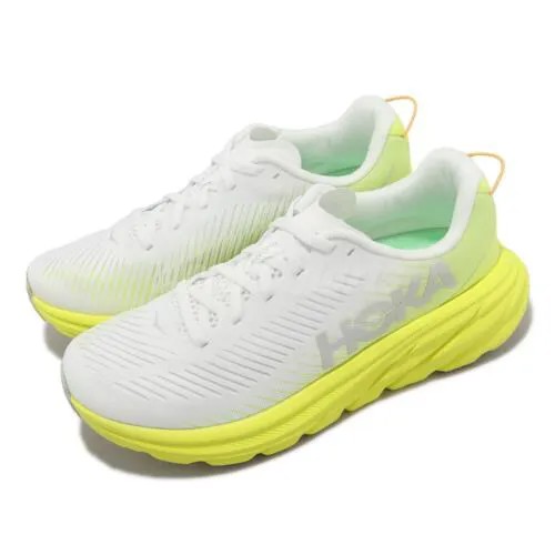 Мужские кроссовки для бега по шоссе Hoka Rincon 3 White Citrus Glow 1119396-WCGL