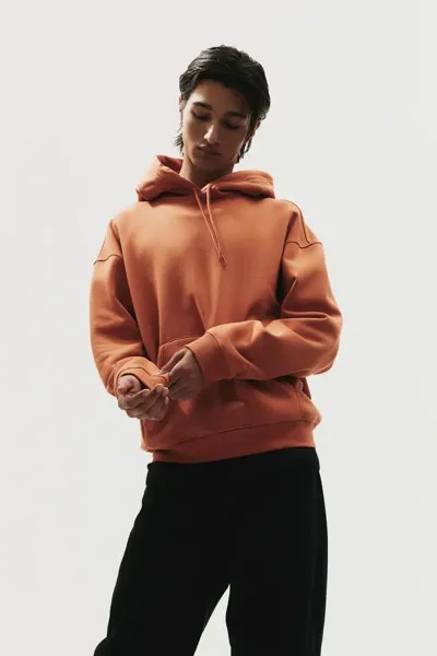 Толстовка свободного кроя с капюшоном H&M, оранжевый