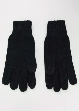 Черные перчатки от комплекта для сенсорных экранов с логотипом FCUK French Connection-Черный
