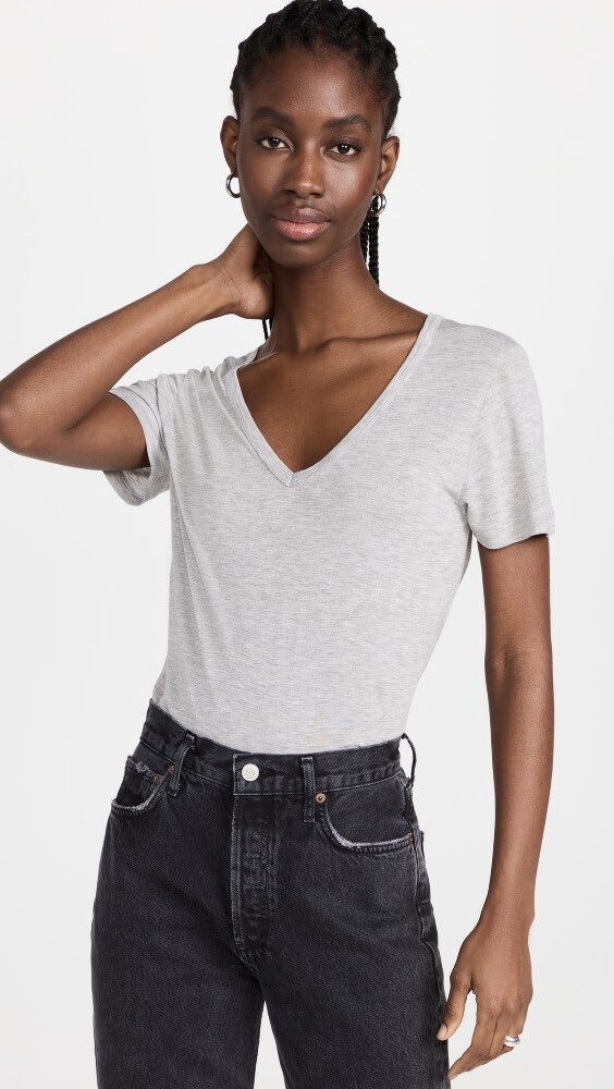 Футболка AGOLDE Cameron V Neck, серый