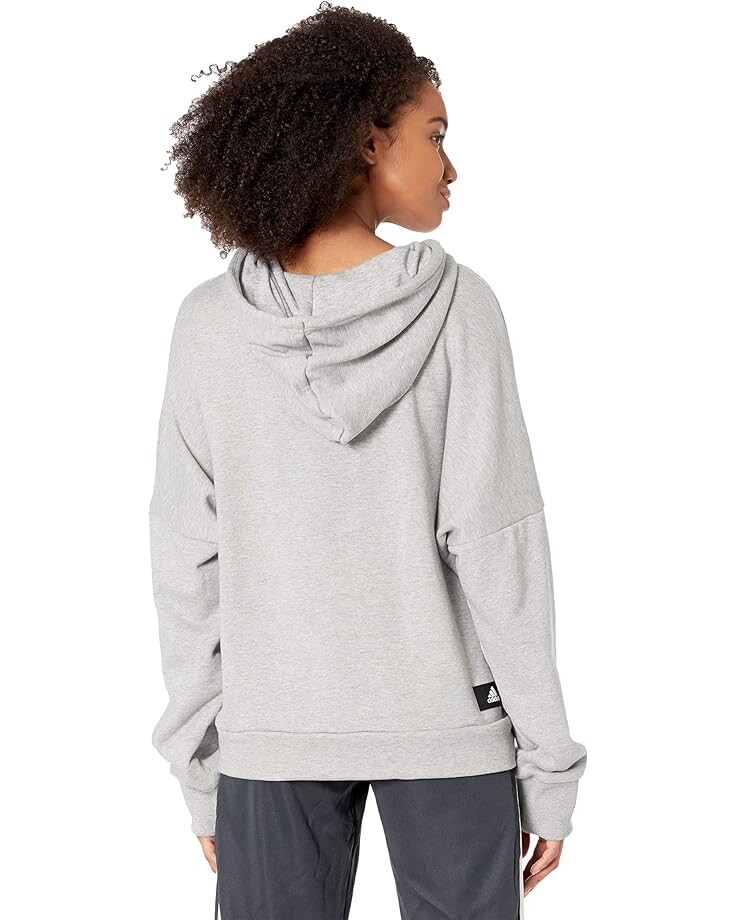 Худи Adidas 3-Bar Hoodie, цвет Medium Grey Heather