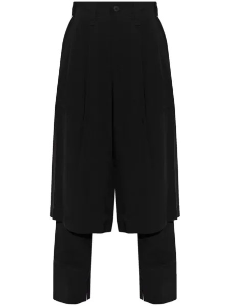 Issey Miyake брюки с высокой талией, черный