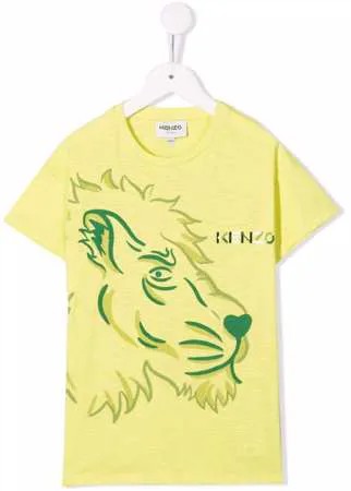 Kenzo Kids футболка с графичным принтом