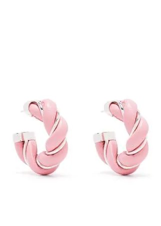 Bottega Veneta витые серьги-кольца