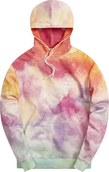 Худи Kith Tie Dye Williams III Hoodie 'Pink/Green', разноцветный