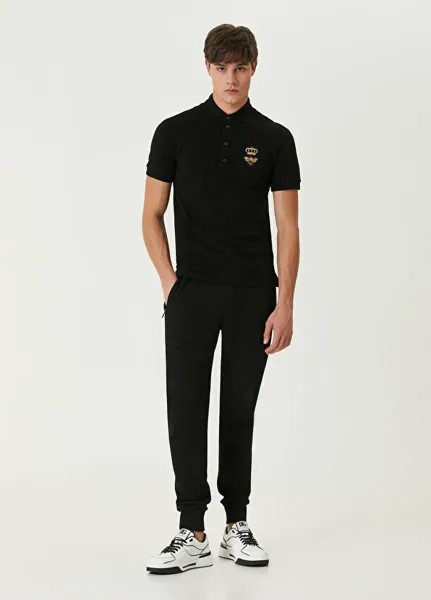 Спортивные брюки-джоггеры с кулиской на талии Dolce&Gabbana, черный