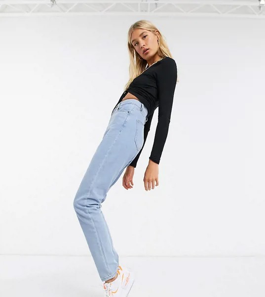 Светлые джинсы в винтажном стиле Noisy May Tall-Голубой