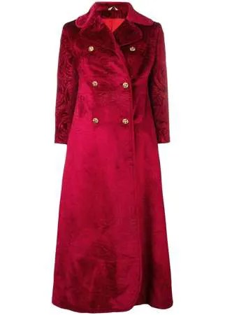 A.N.G.E.L.O. Vintage Cult двубортное жаккардовое пальто 1960-х годов