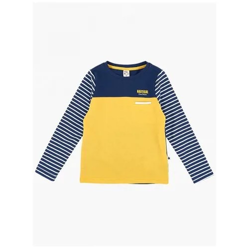 Лонгслив для мальчиков Mini Maxi, модель 4327, цвет желтый, размер 122